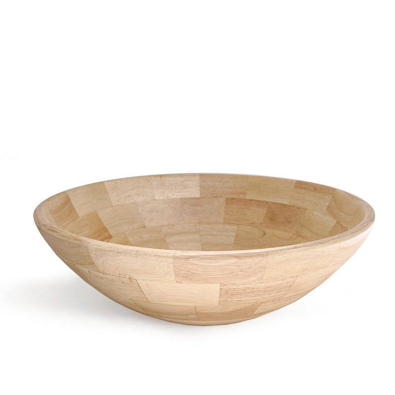 Natural Living Large Hardwood Salad Bowl