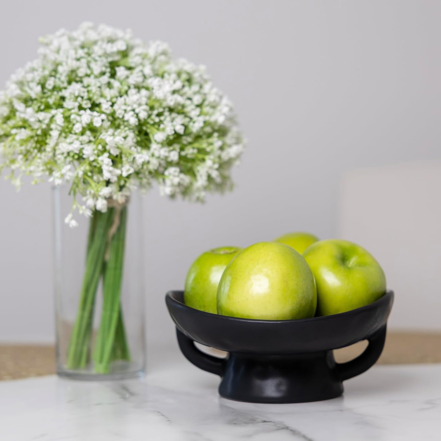 Fox Run Ceramic Fruit Bowl Black