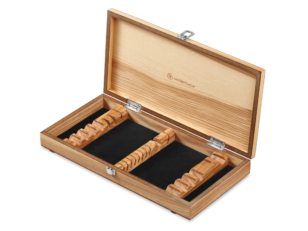 Wüsthof Stainless Steel Steak & Carving Set with Olivewood Gift Box – 10 pcs.