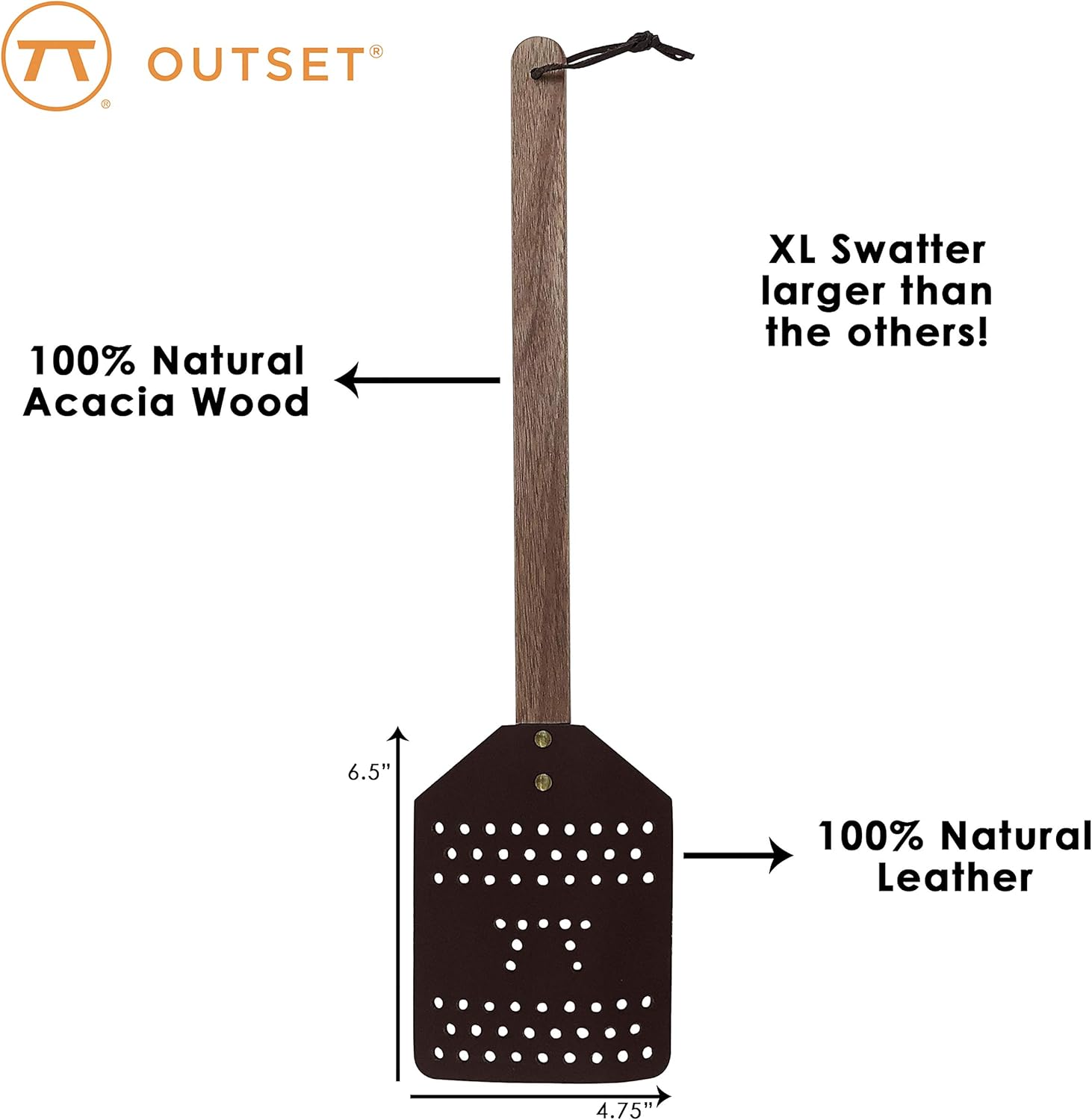 Outset XL Leather Fly Swatter