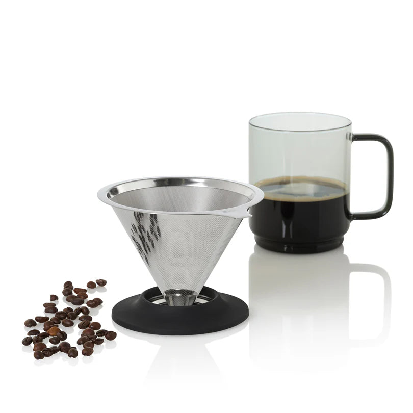 AdHoc Impact Mug With Handle – Grey Glass
