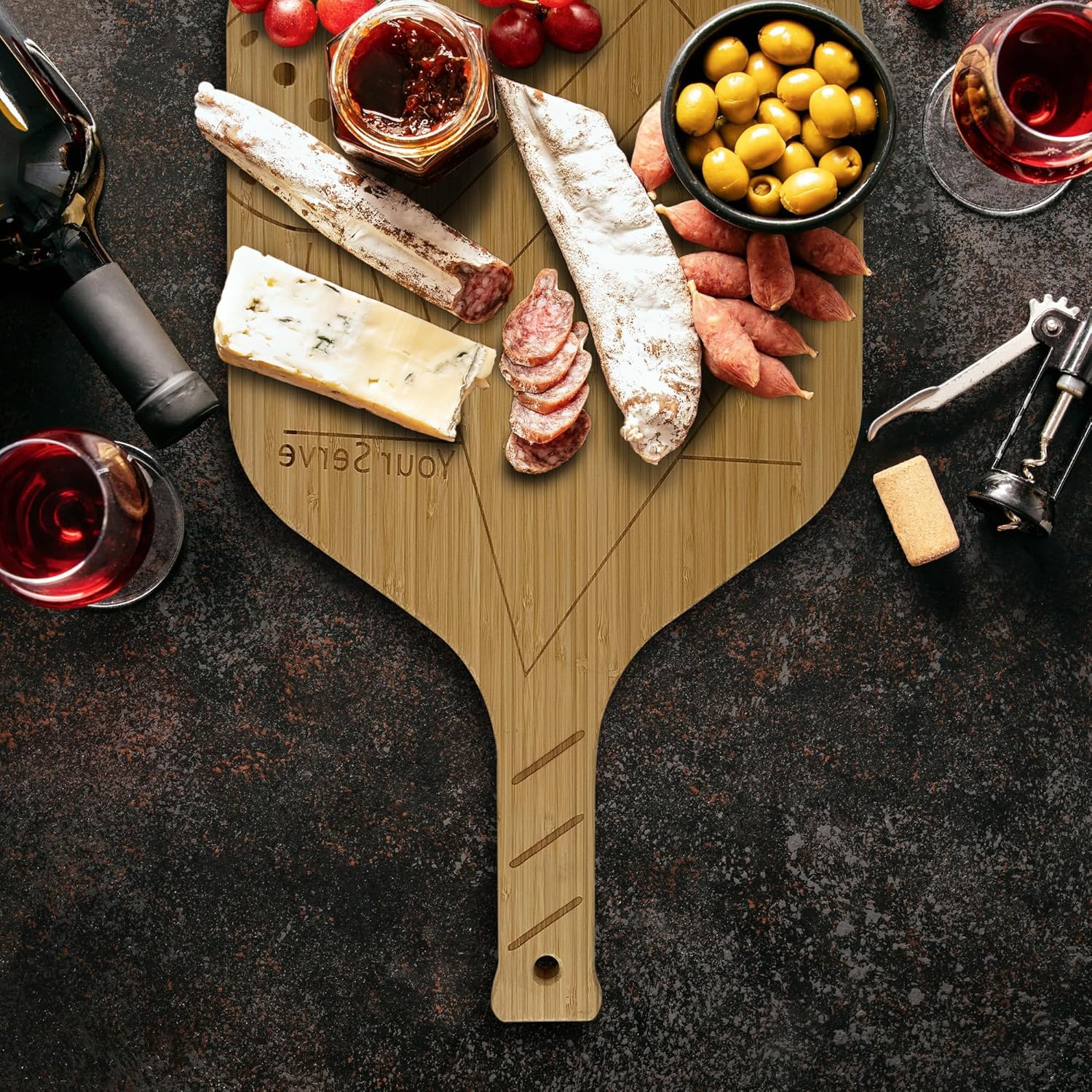 Fox Run Pickleball Charcuterie Board