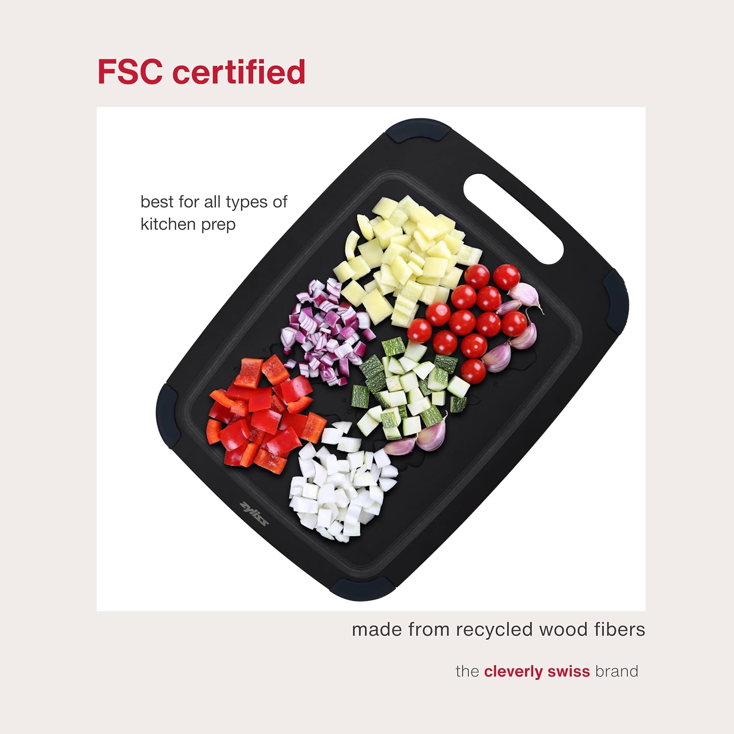 Zyliss Wood Fibre Cutting Board – Small