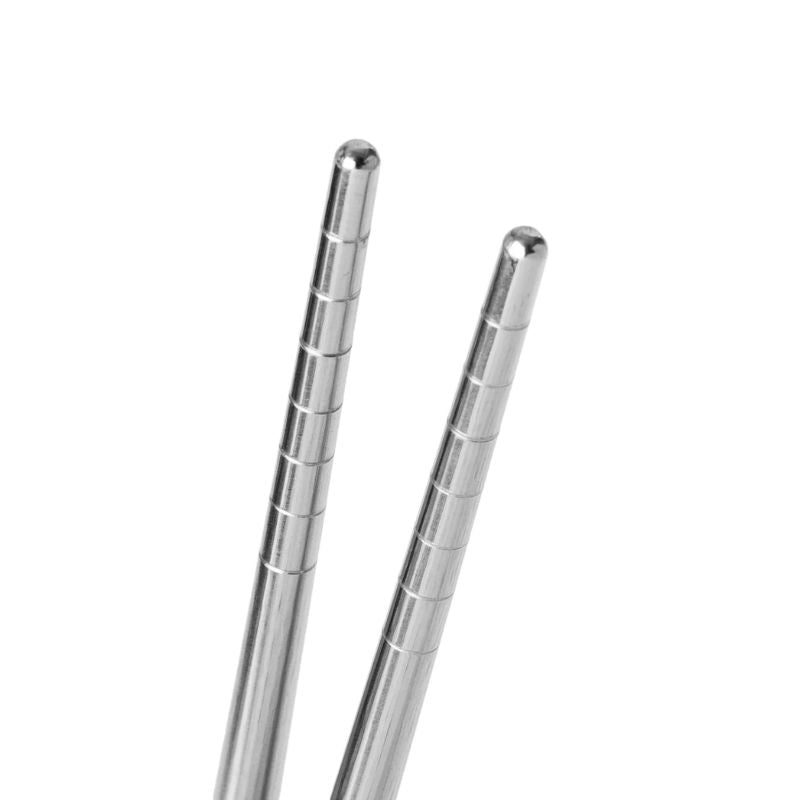 Joyce Chen Reusable Stainless Steel Metal Chopsticks Set Joyce Chen by Kitchen Niche