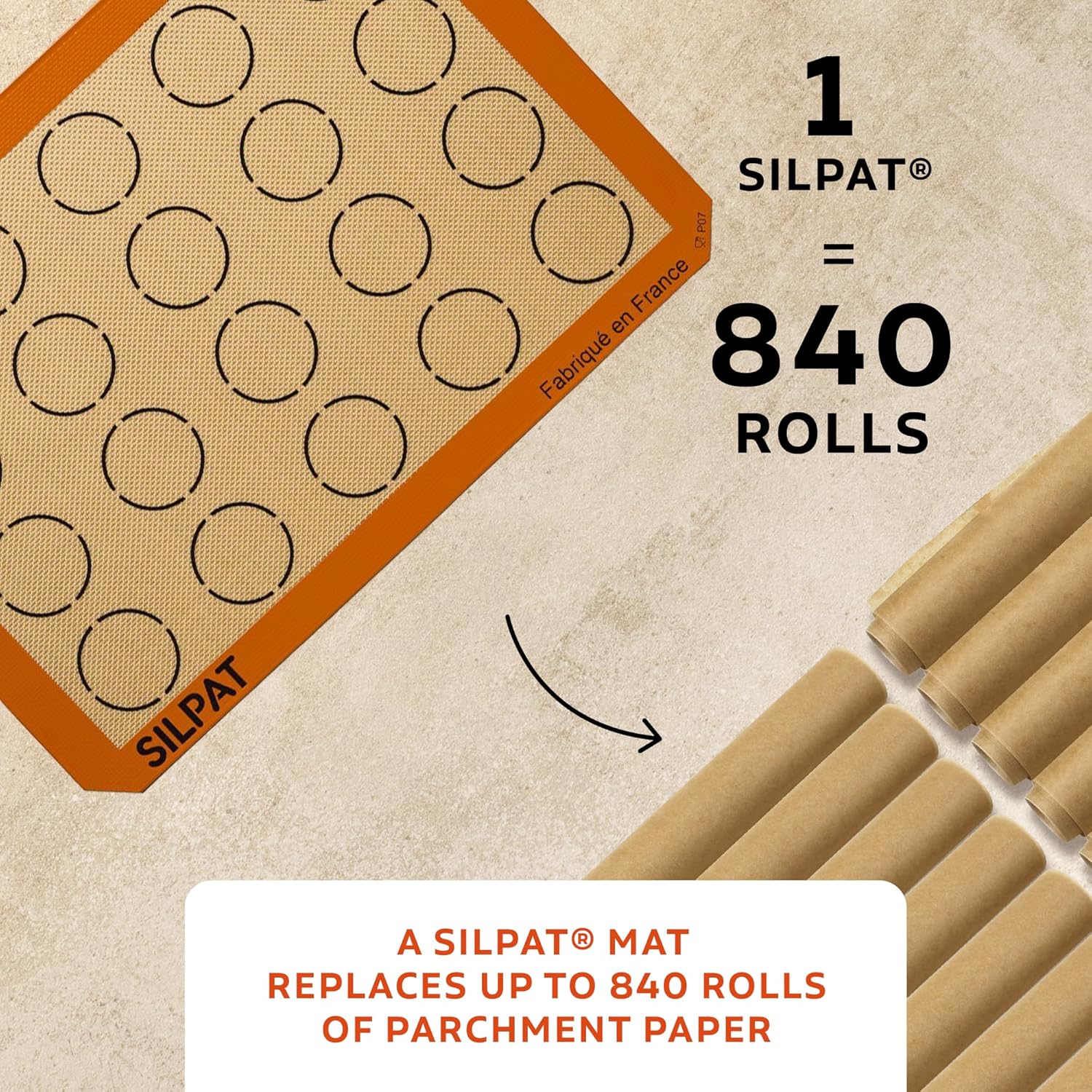 Silpat Macaron Non-Stick Silicone Baking Mat