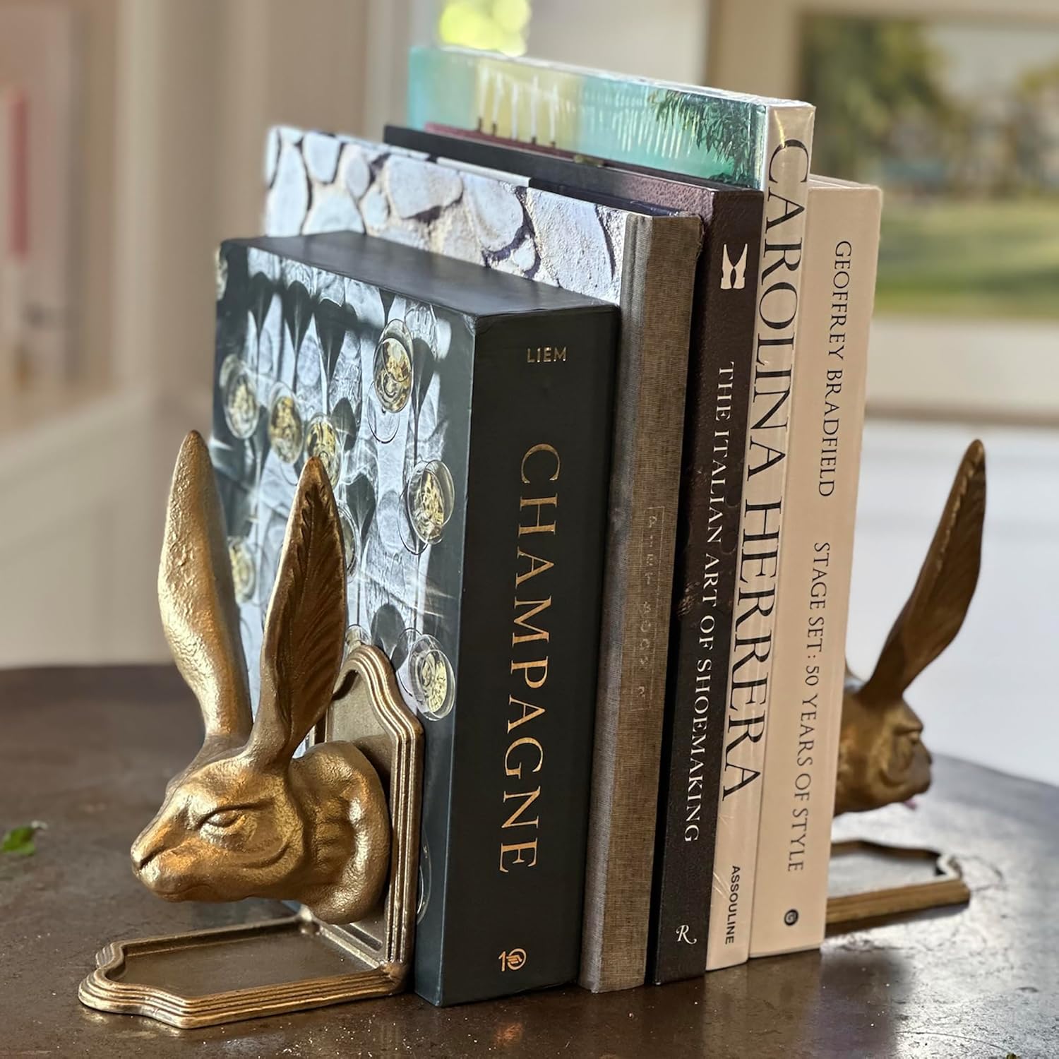 Fox Run Rabbit Iron Bookends, Set of 2