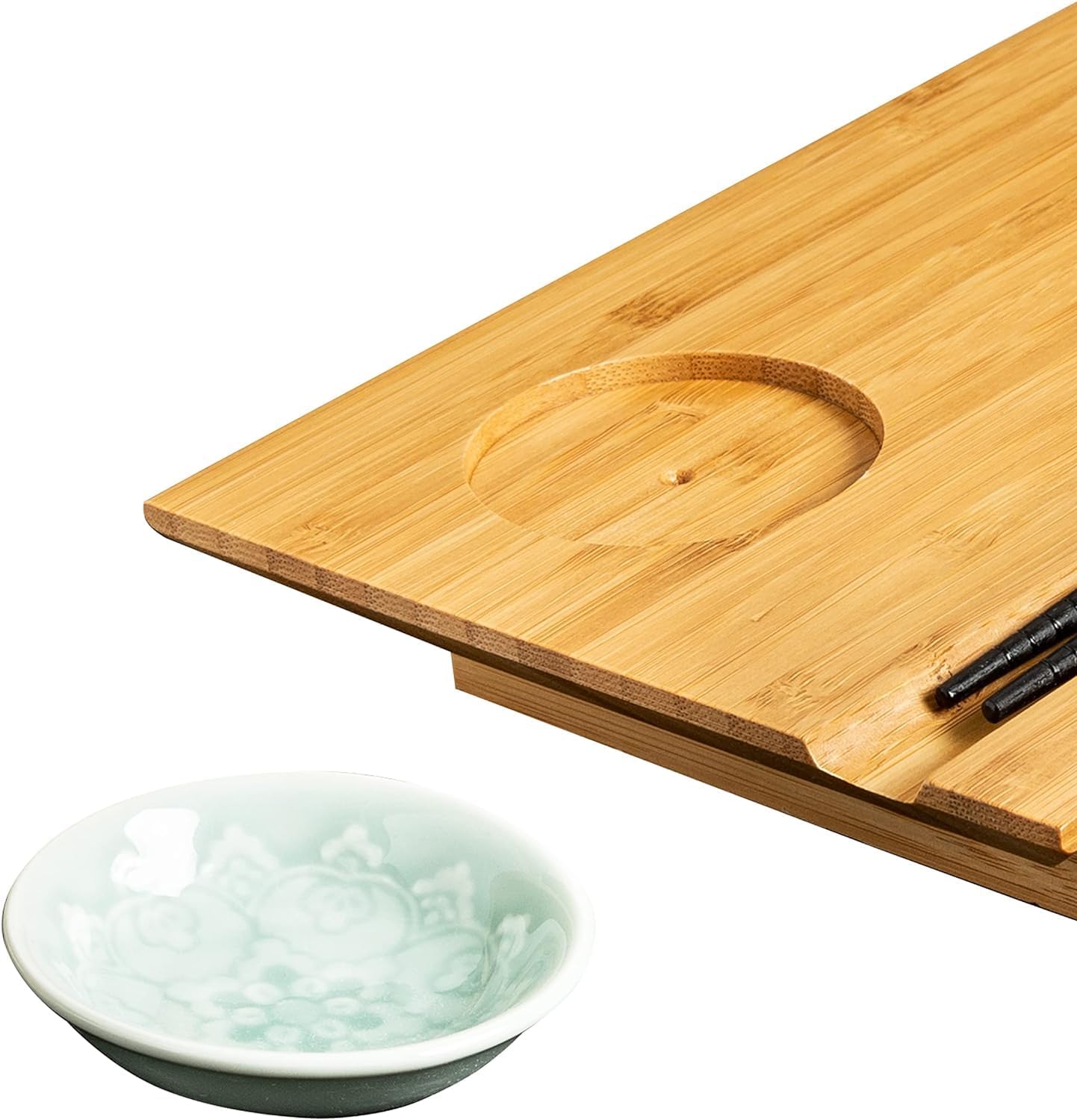 Joyce Chen Burnished Bamboo Sushi Board Set