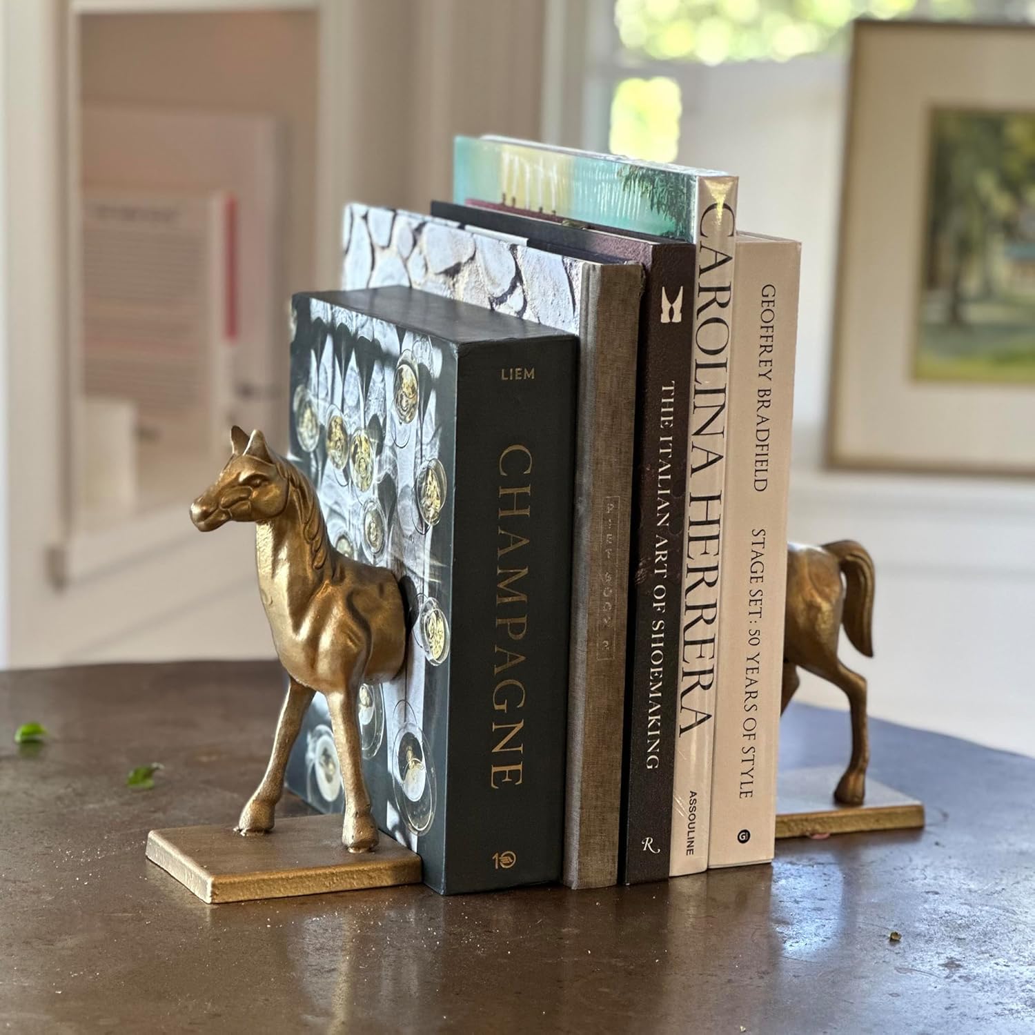Fox Run Horse Iron Bookends, Set of 2