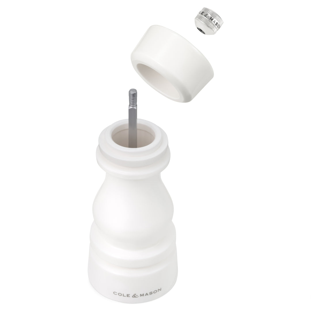 Cole & Mason London Pepper Mill – White Acrylic