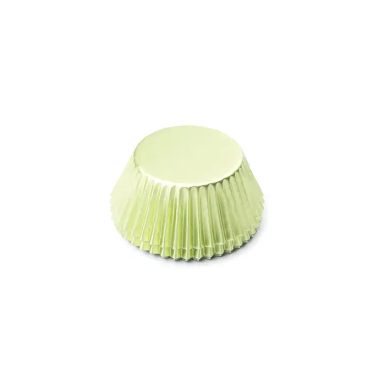 Fox Run Light Green Foil Baking Cups, 32 Pack