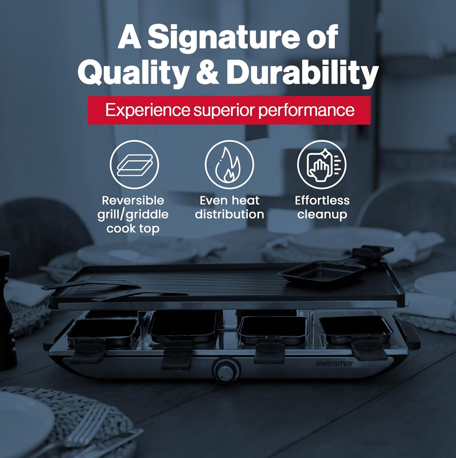 Swissmar 8 Person Geneva Raclette Grill