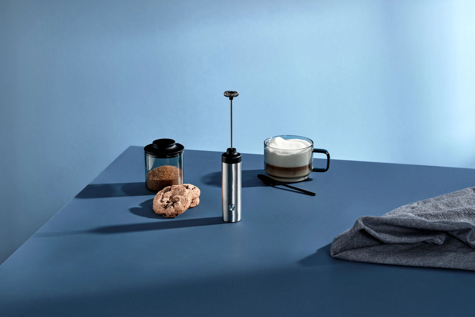 AdHoc Moro Electric USB Milk & Sauce Frother – Stainless Steel
