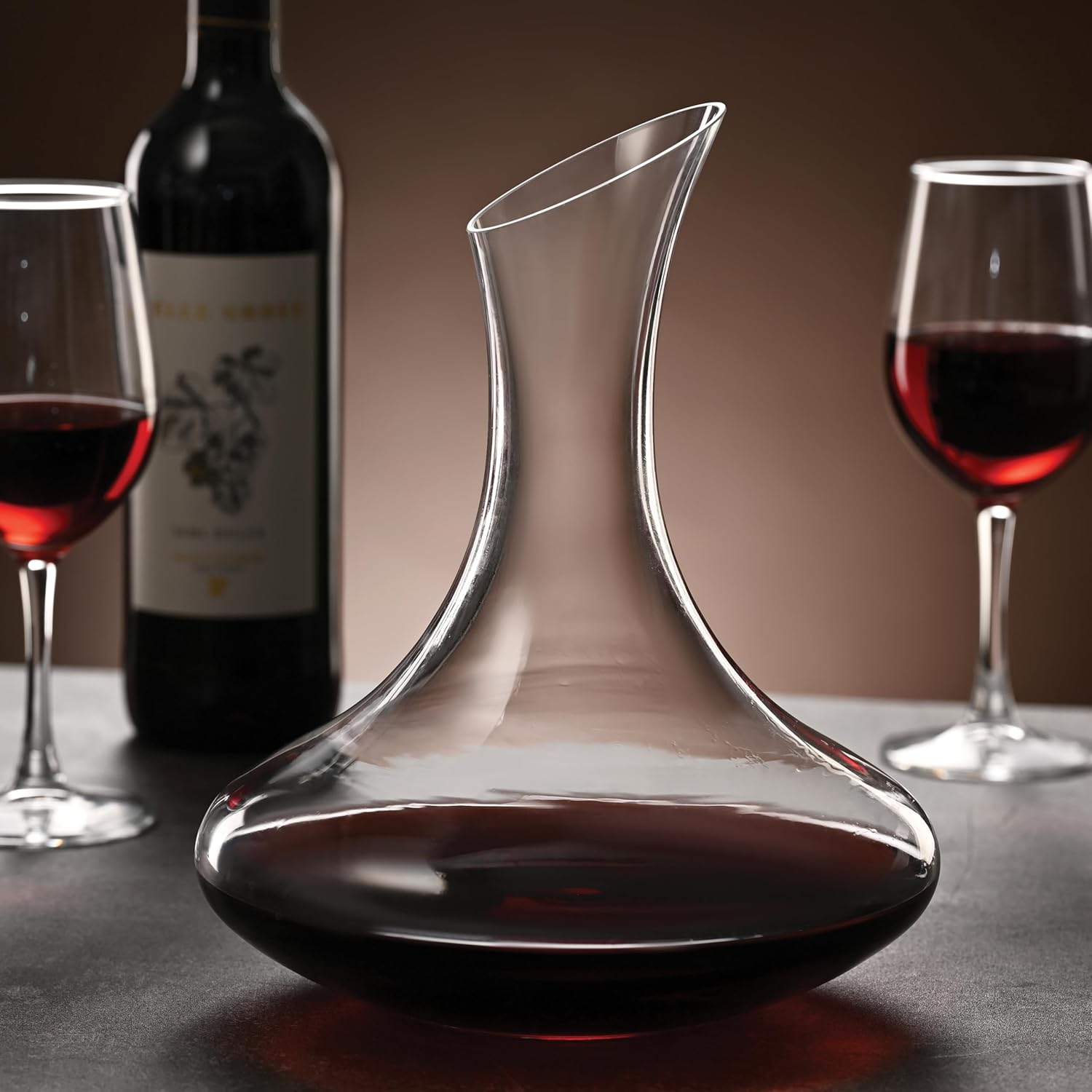 Outset Large Glass Wine Decanter