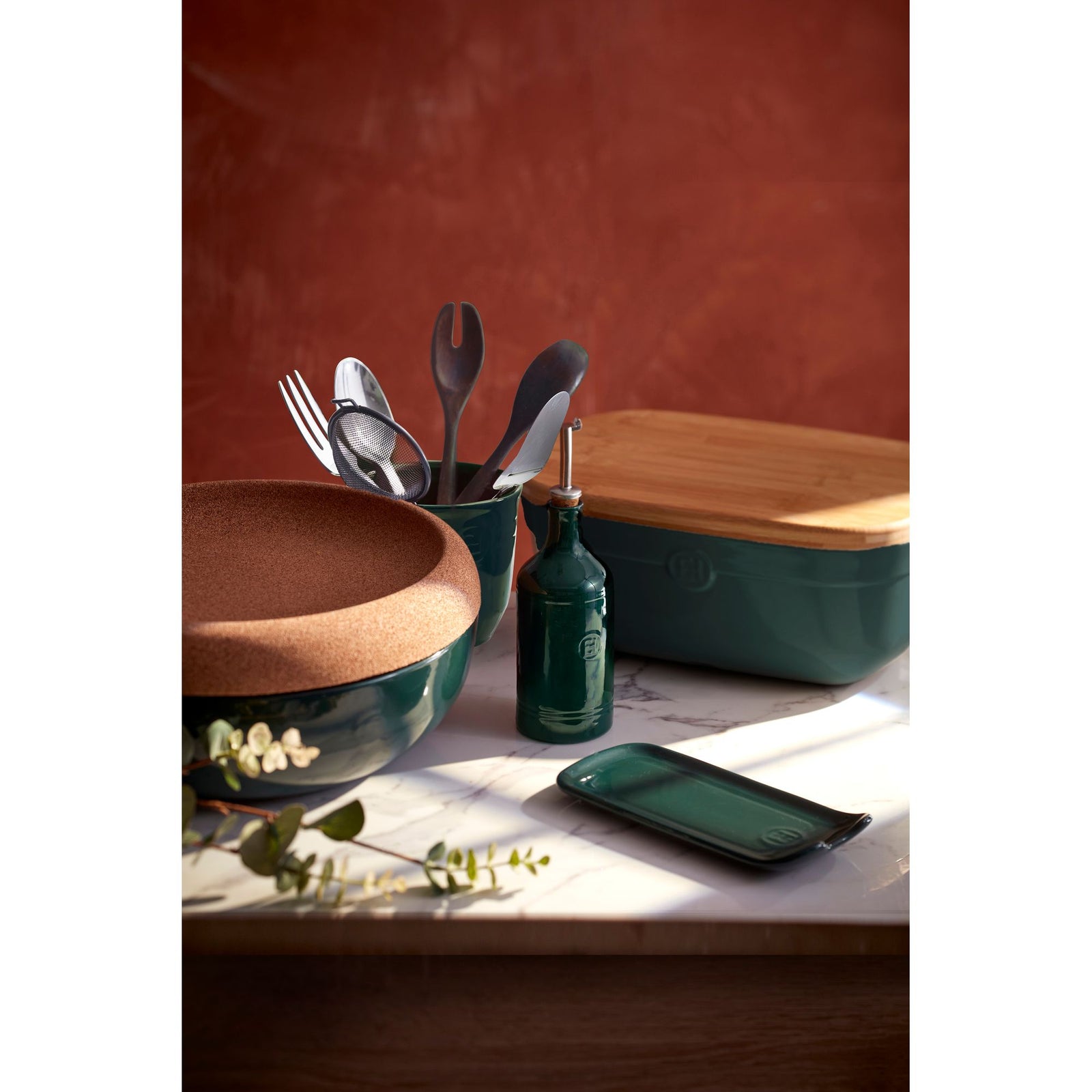 Emile Henry Utensil Pot – Cedar – 13 cm