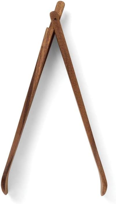 Ironwood Acacia Wood Spring Salad Serving Tongs