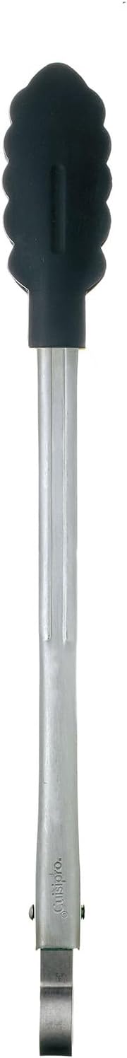 Cuisipro Locking Tongs – 9.5" / 24 cm – Silicone Black Cuisipro by Kitchen Niche