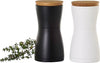 AdHoc Twin Salt & Pepper Mill Set – Black & White – 5.2" / 13.2 cm