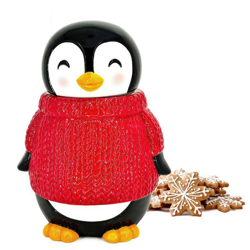 BIA Penguin Sweater Cookie Jar