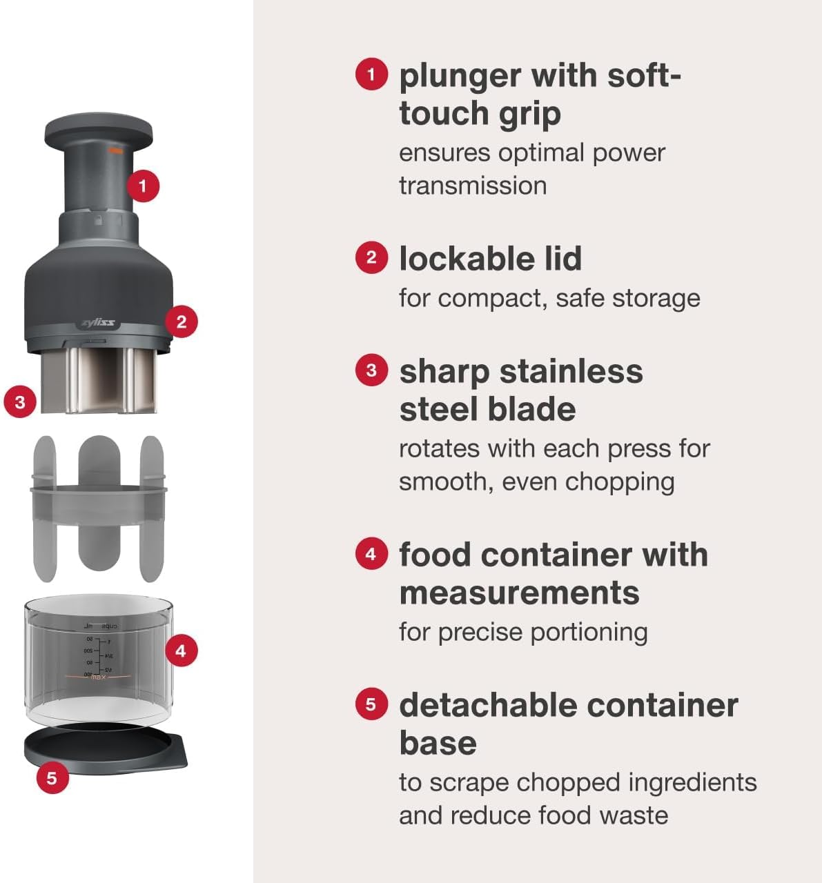 Zyliss Zick Zick 3 Food Chopper