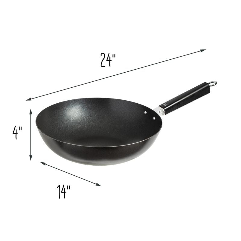 Joyce Chen Professional Series 12-Inch Carbon Steel Excalibur Nonstick Stir Fry Pan Joyce Chen by Kitchen Niche