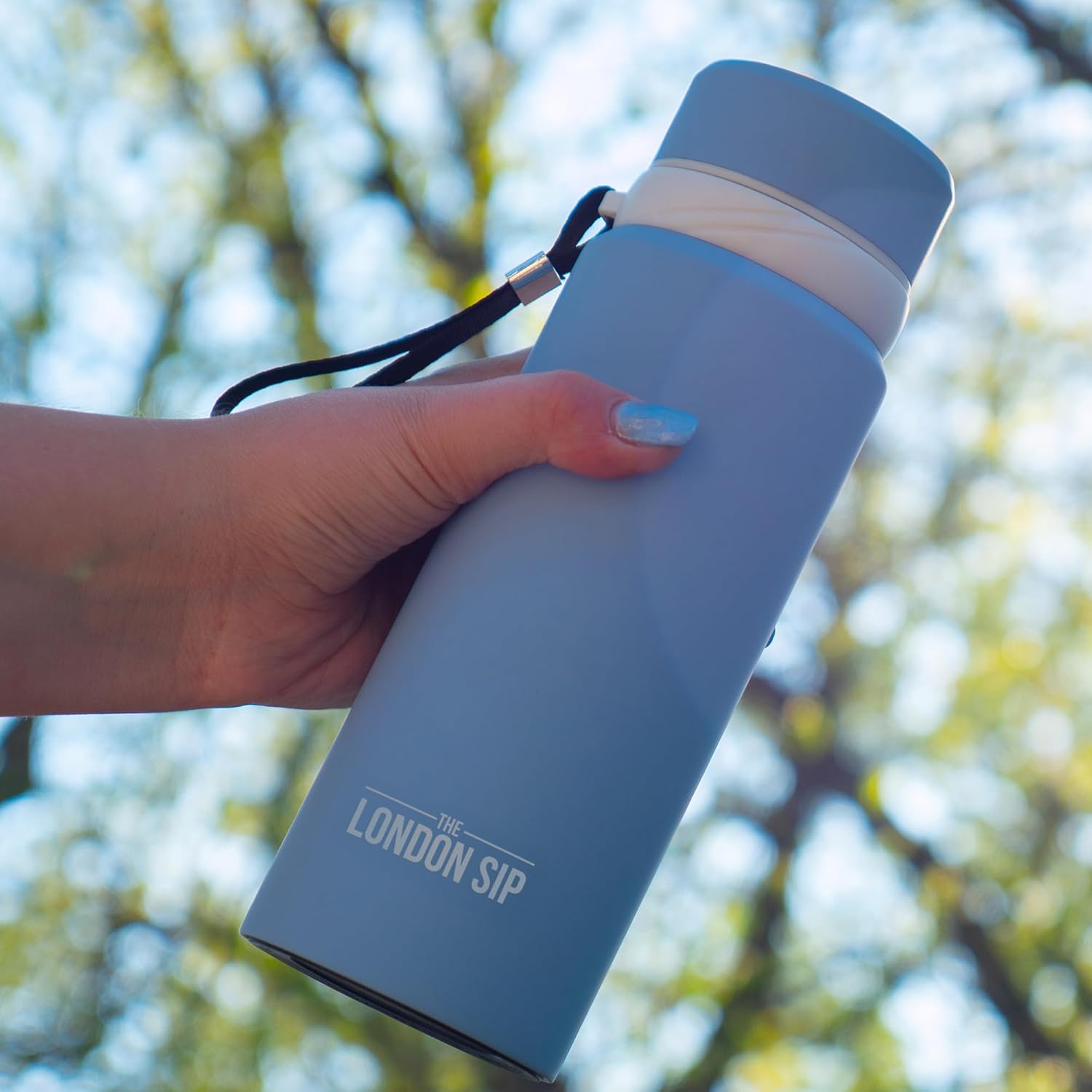London Sip Tea Infuser Bottle – Blue Sunrise – 25 oz