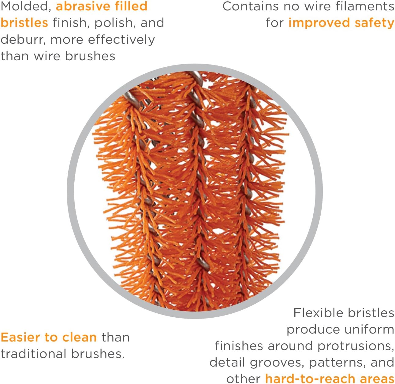 Outset Nylon Trapezoid Grill Brush