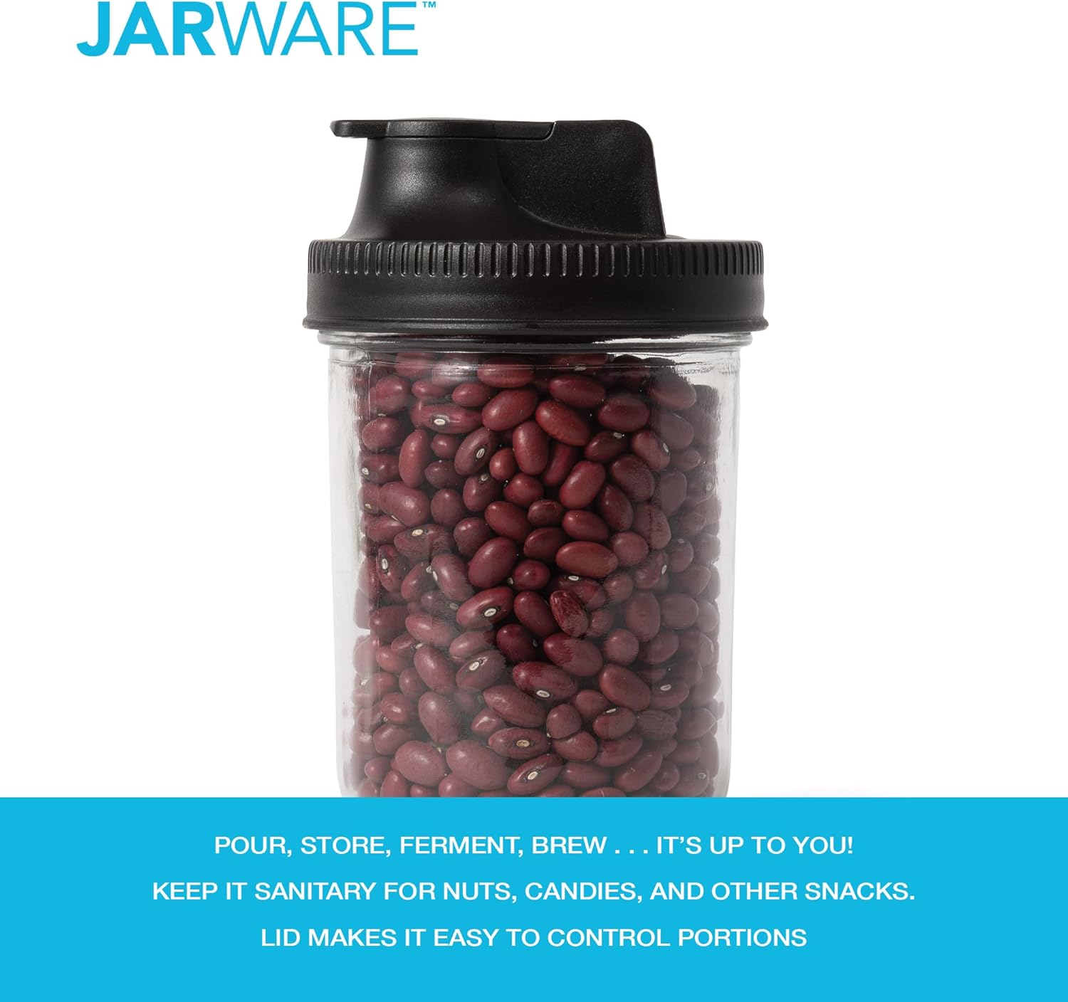 Jarware Wide Mouth Spout Lids Set of 2