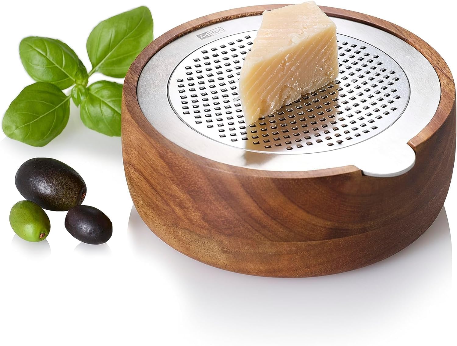 AdHoc CutnServe Fine Grater – Round – Stainless Steel