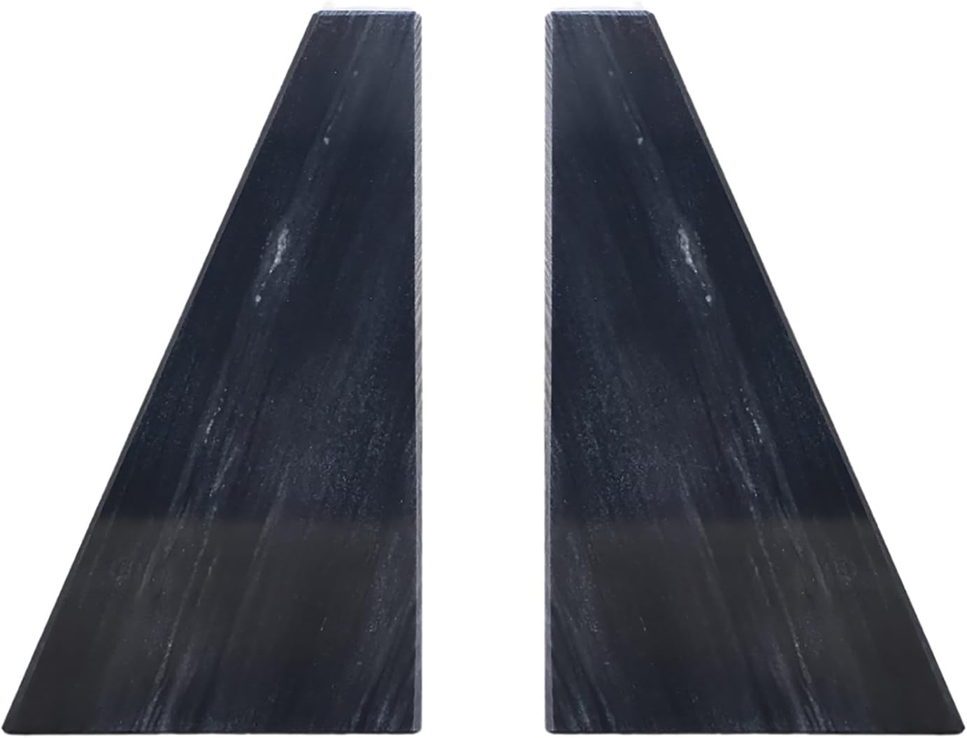 Fox Run Marble Bookends Set of 2 Black