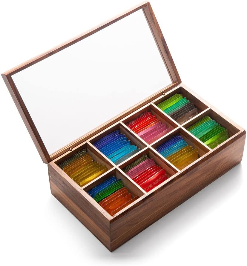 Ironwood Cornwall Tea Storage Box with Acyrlic Window