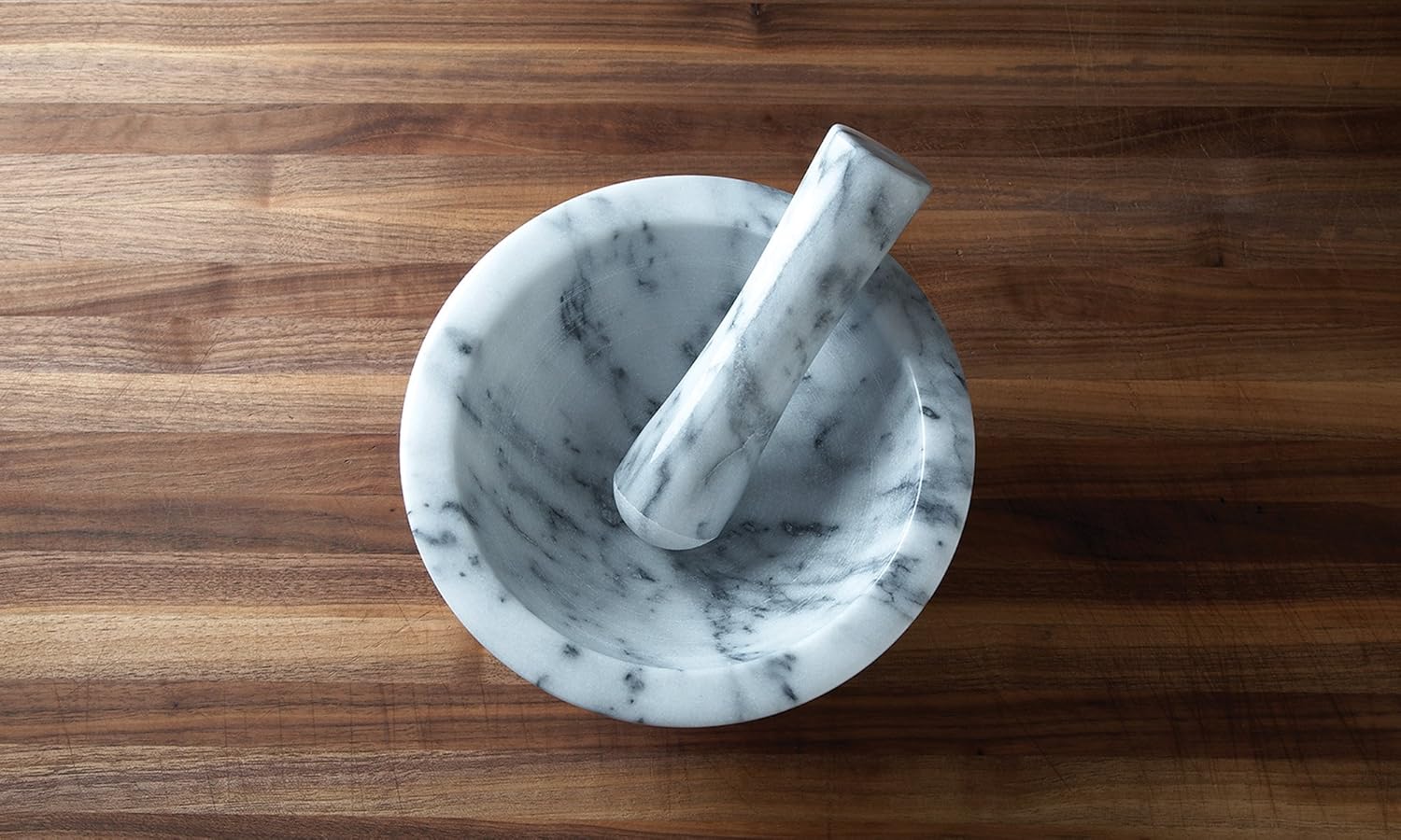 Fox Run Oversized White Marble Mortar & Pestle