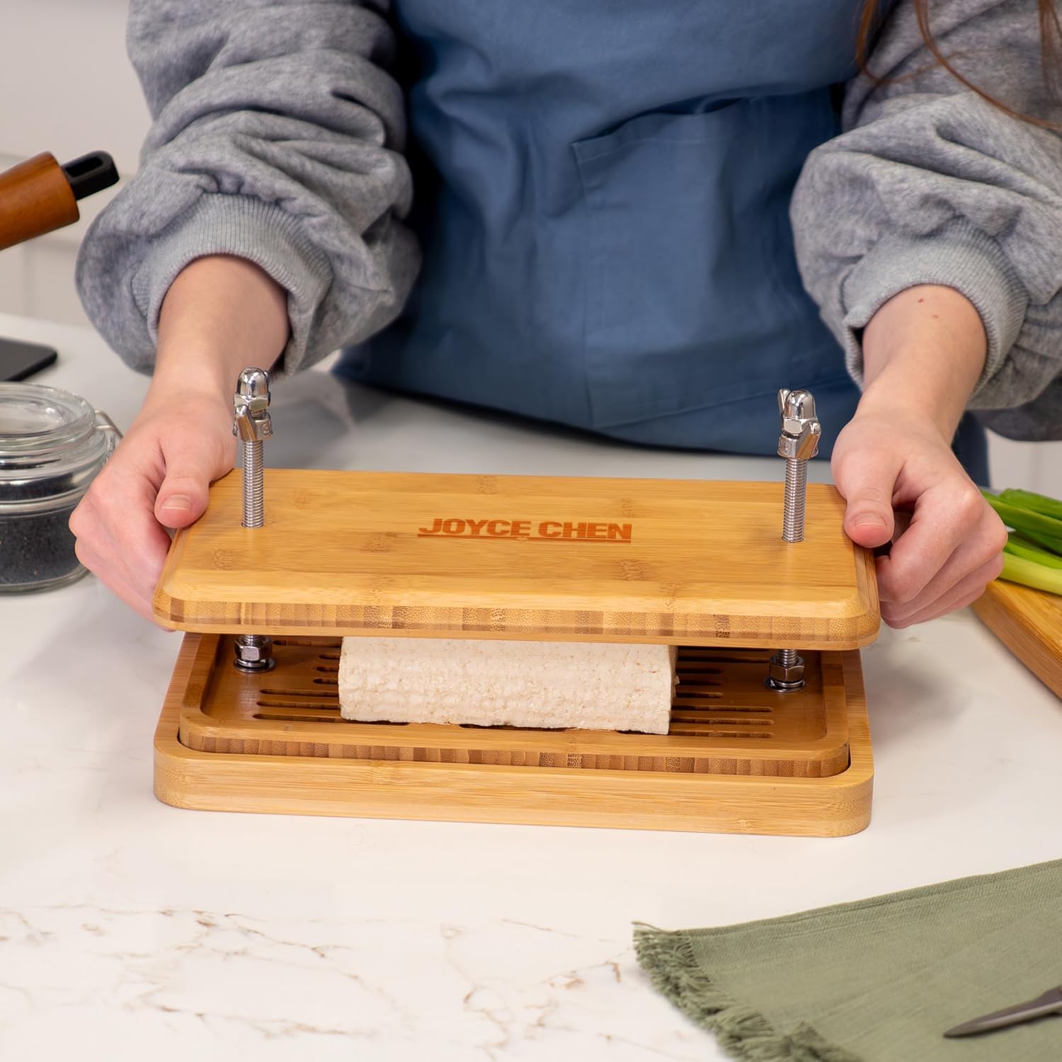 Joyce Chen Burnished Bamboo Tofu Press