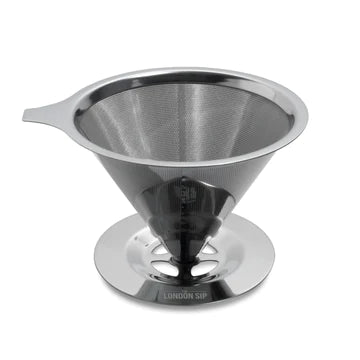 London Sip Stainless Steel Reusable Filter & Coffee Dripper by Kitchen Niche