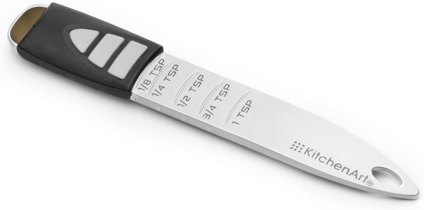 KitchenArt Pro Adjust-A-Teaspoon Measuring Spoon Silver