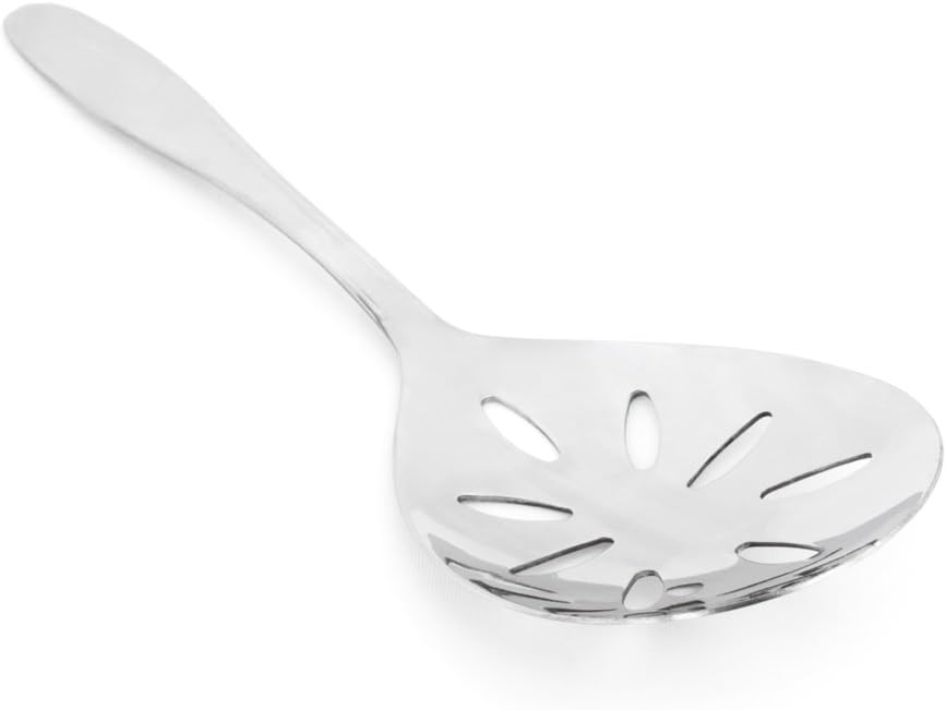 Fox Run Large Stainless Steel Slotted Serving Spoon