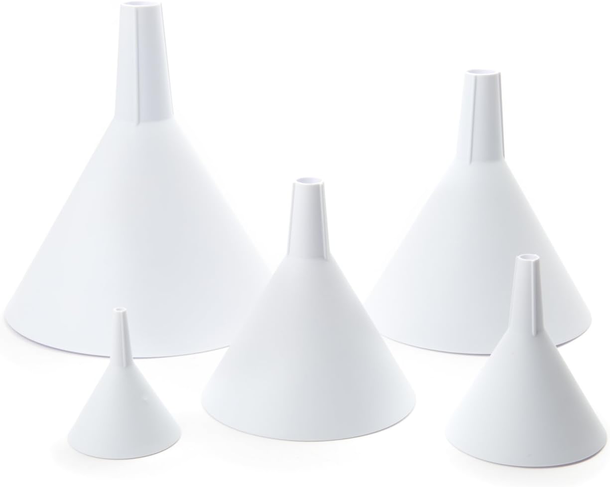 Fox Run Funnel Set – 5 Piece Stainless Steel