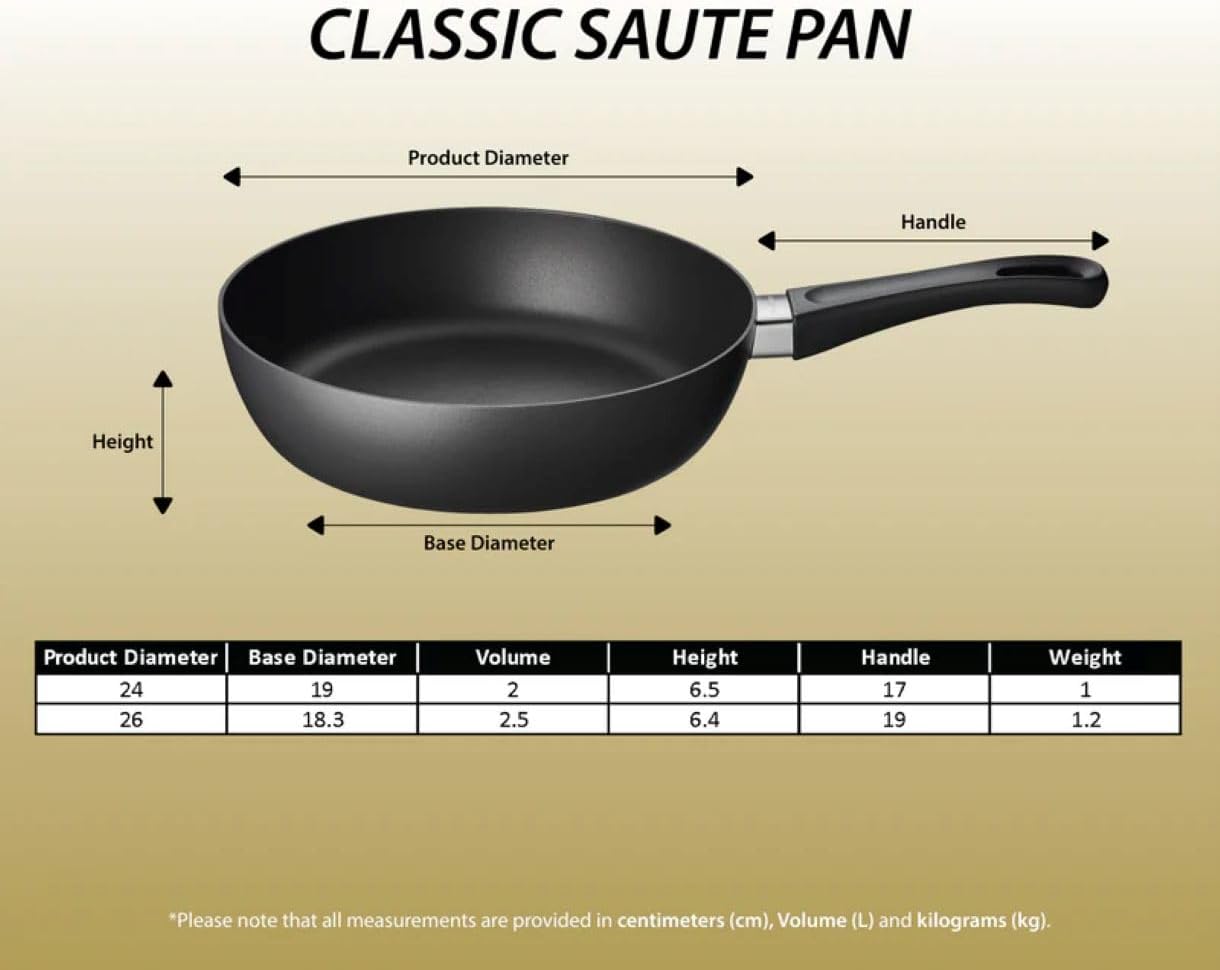 Scanpan Classic Sauté Pan with Lid – 28 cm / 3.0 L