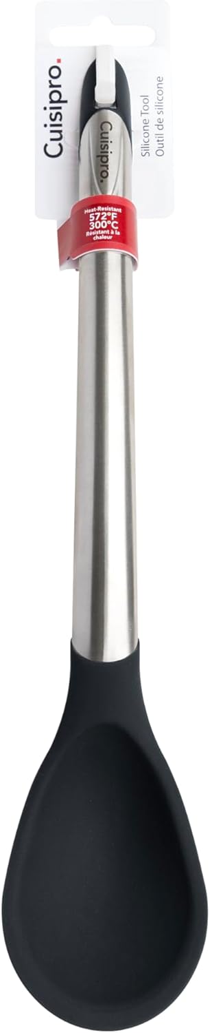 Cuisipro Silicone Spoon – 12" / 30.5 cm – Black (LFGB Silicone) Cuisipro by Kitchen Niche