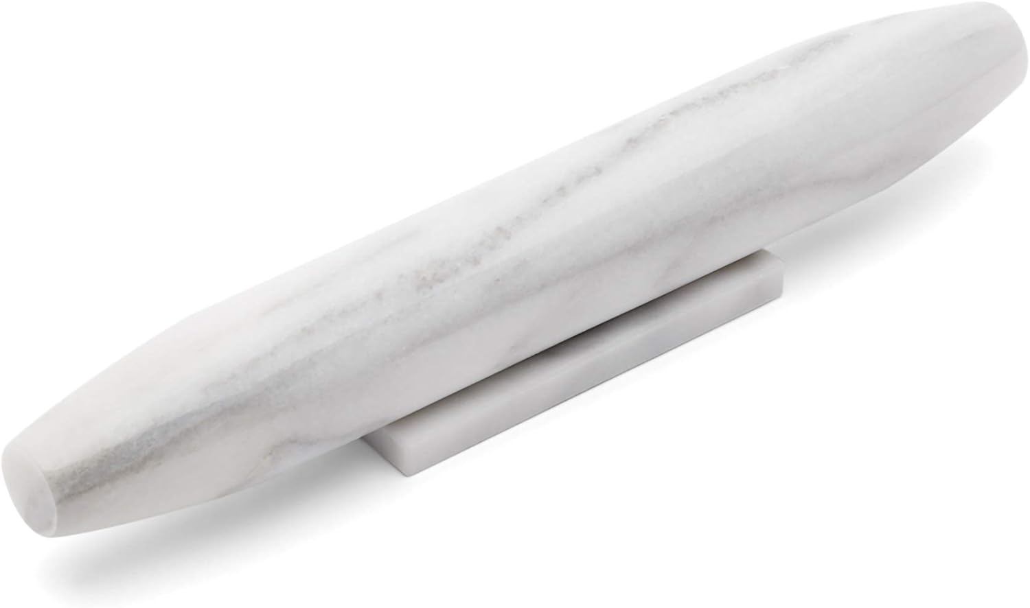 Fox Run Tapered White Marble French Rolling Pin