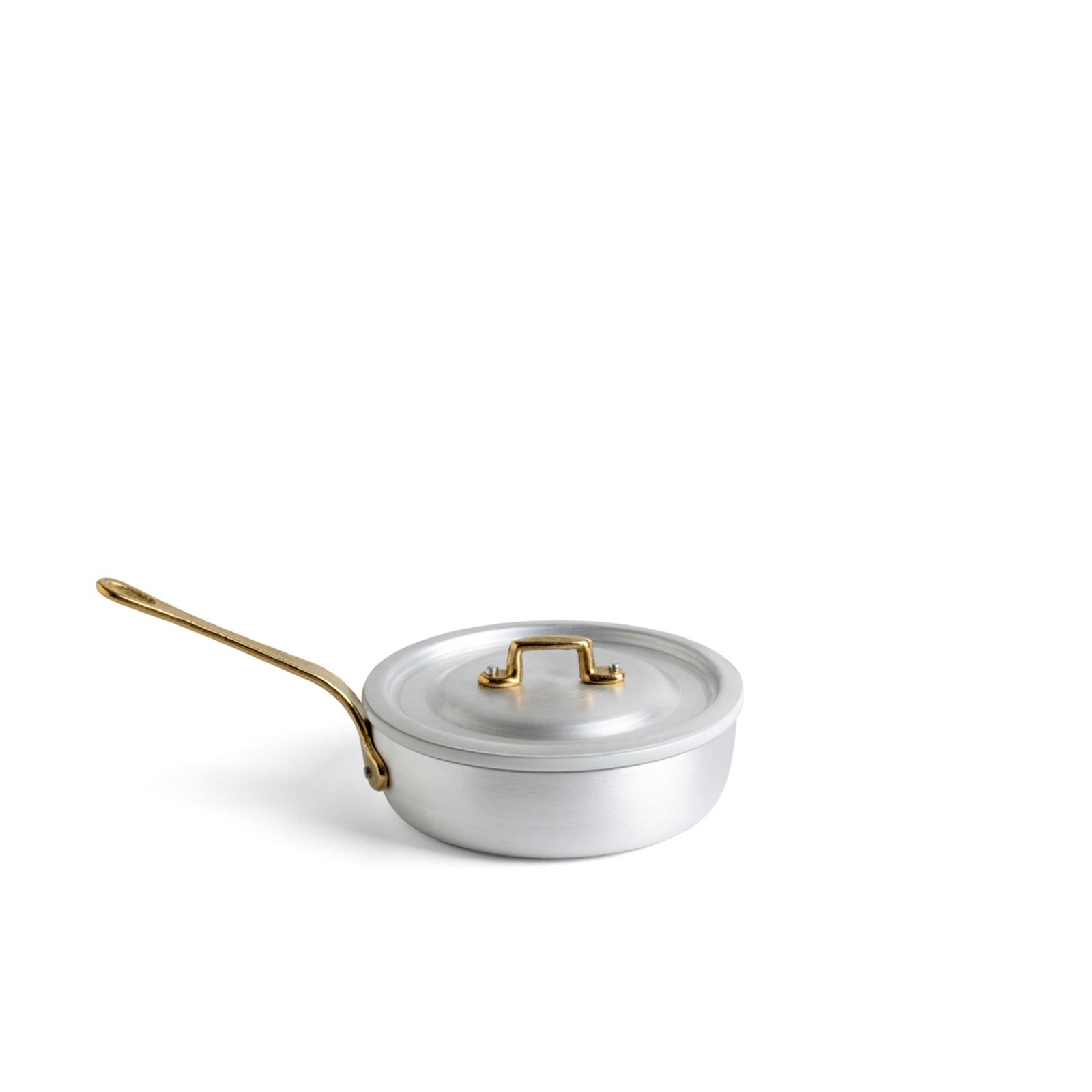 Marcato Mini Premium Tabletop Pan Set with Porcelain Insert & Lid - 14 cm