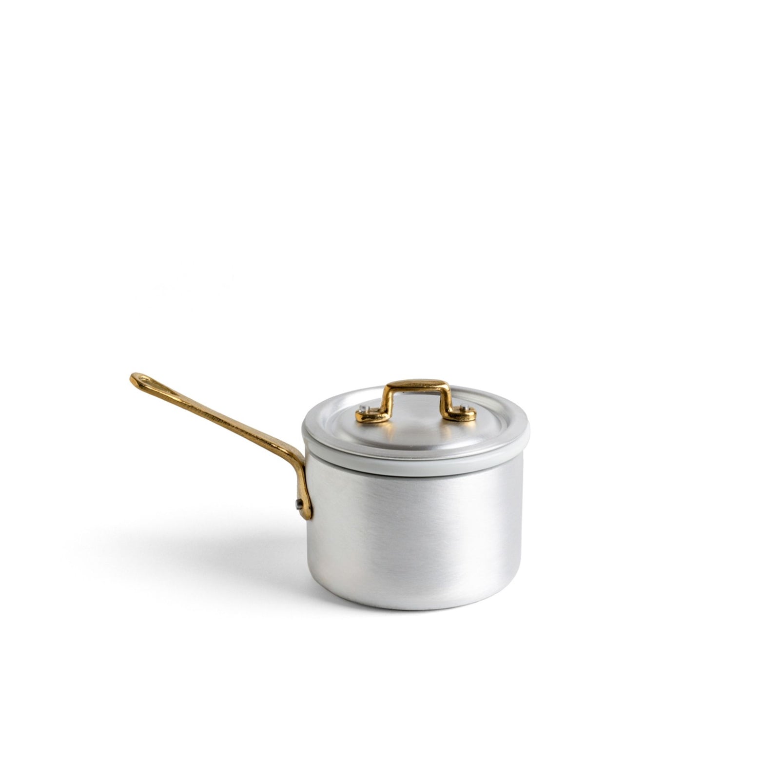 Marcato Mini Premium 1-Handle Pot Set with Porcelain Insert & Lid - 10 cm