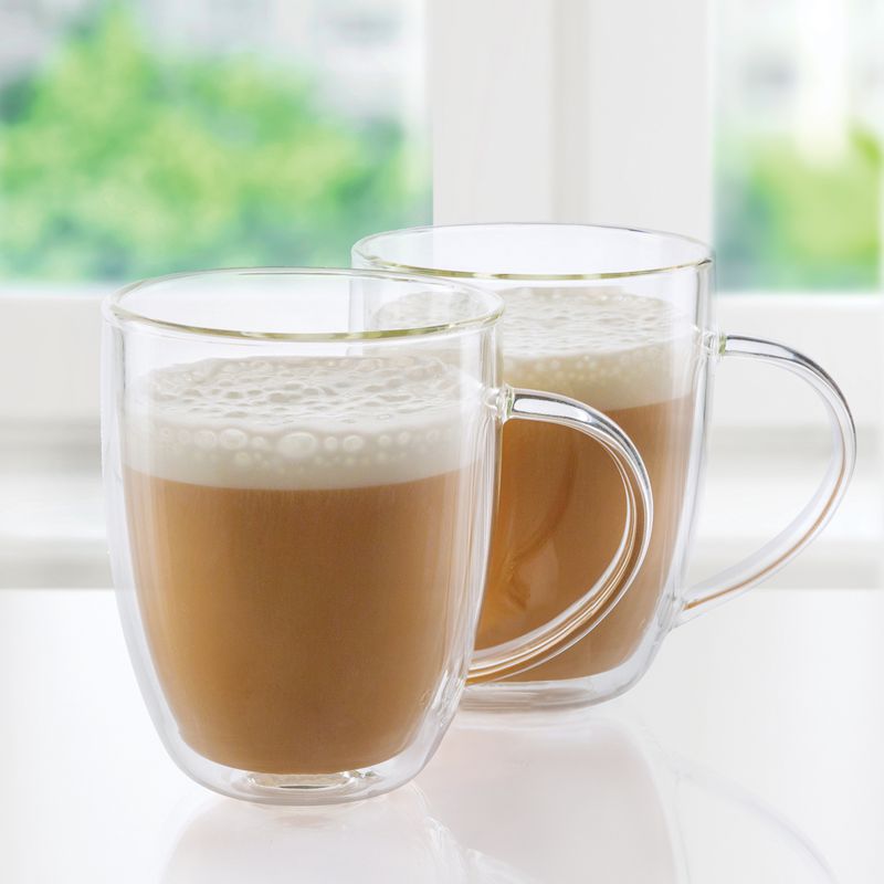 Oggi Set of 2 Double-Wall Coffee Mugs – 350 ml