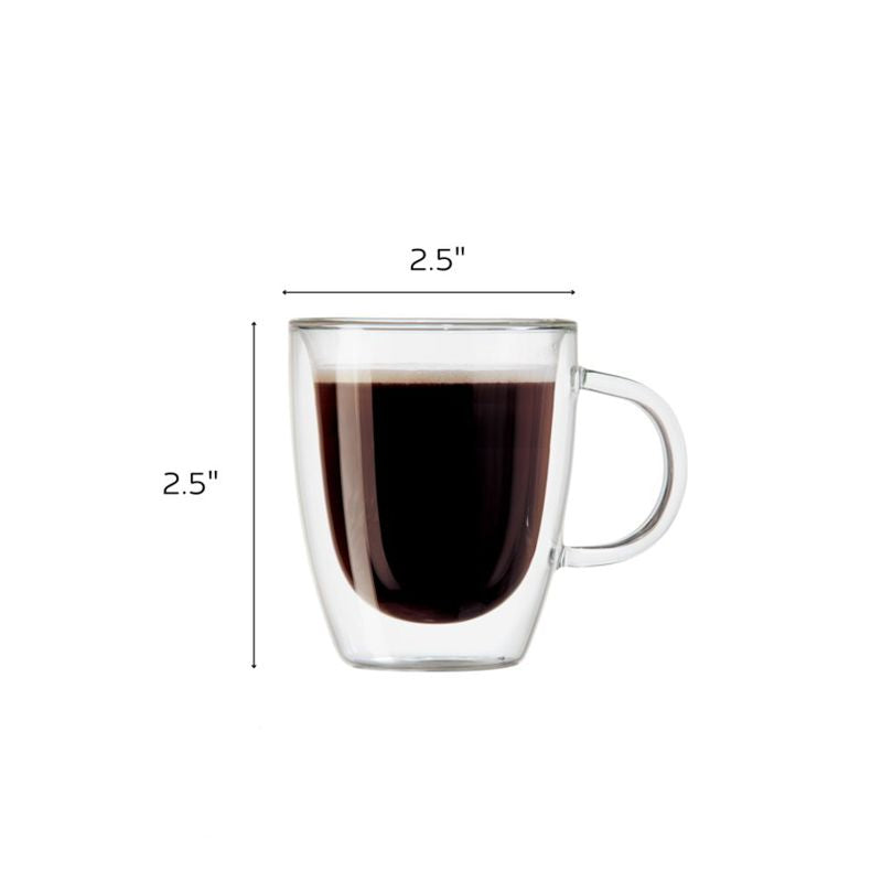 Oggi Set of 2 Double-Wall Espresso Cups – 90 ml
