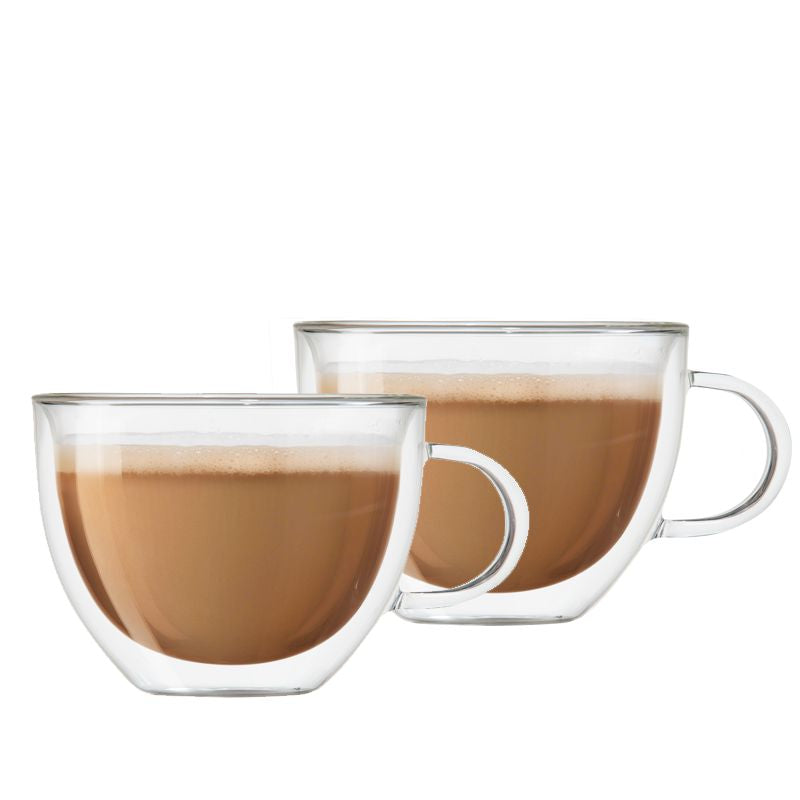 Oggi Set of 2 Double-Wall Latte Cups – 475 ml