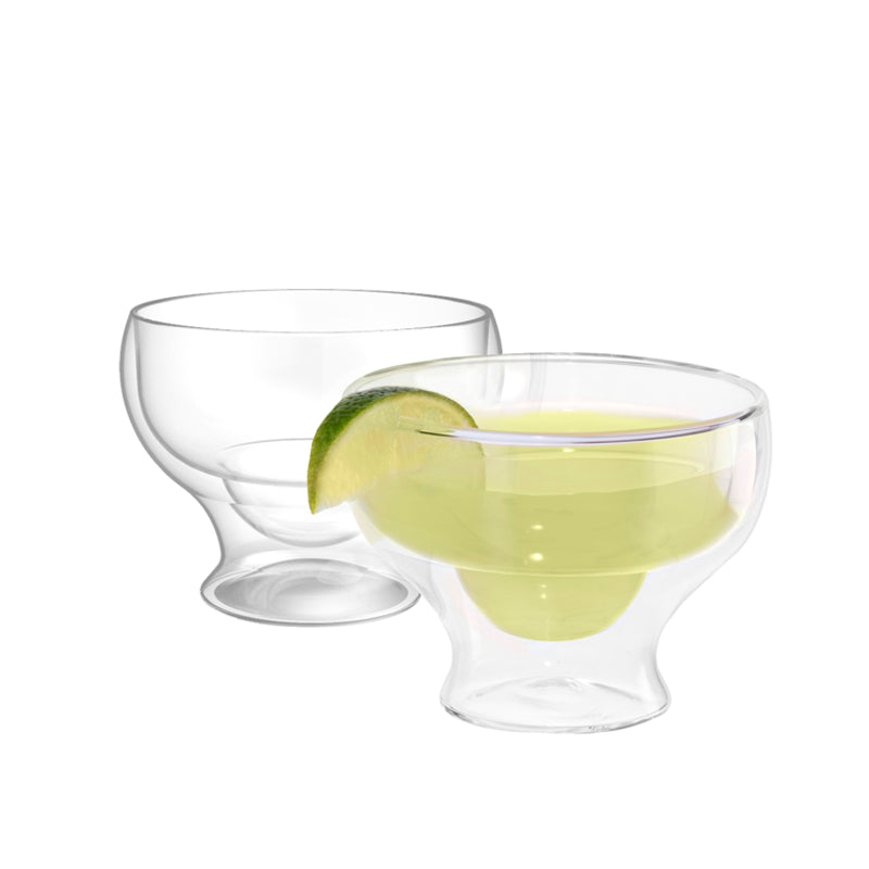 Oggi Set of 2 Double-Wall Margarita Glasses – 300 ml
