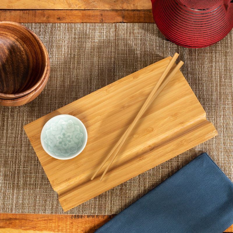Joyce Chen Burnished Bamboo Sushi Board Set Joyce Chen by Kitchen Niche