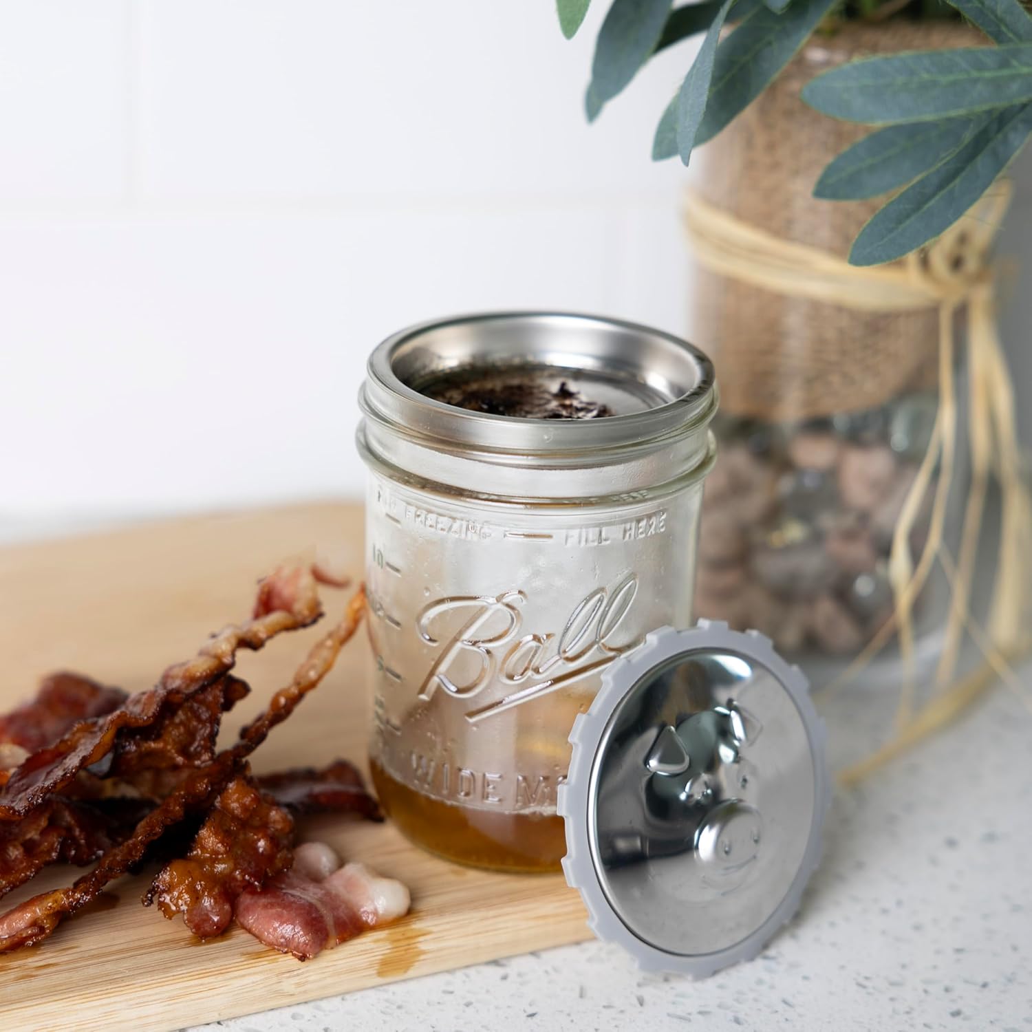 Fox Run Stainless Steel Pig Grease Keeper Lid