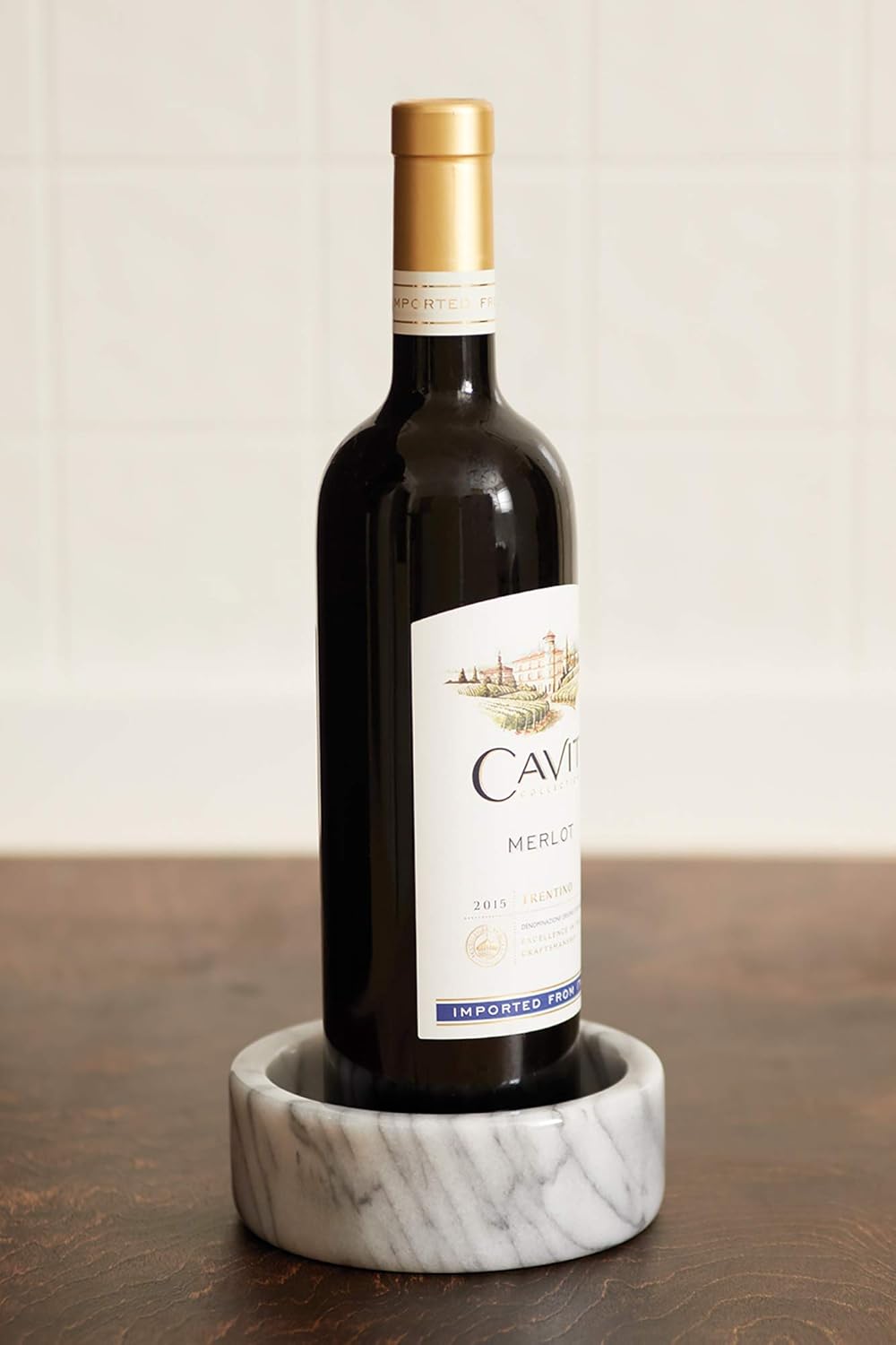 Fox Run White Marble Wine Stand