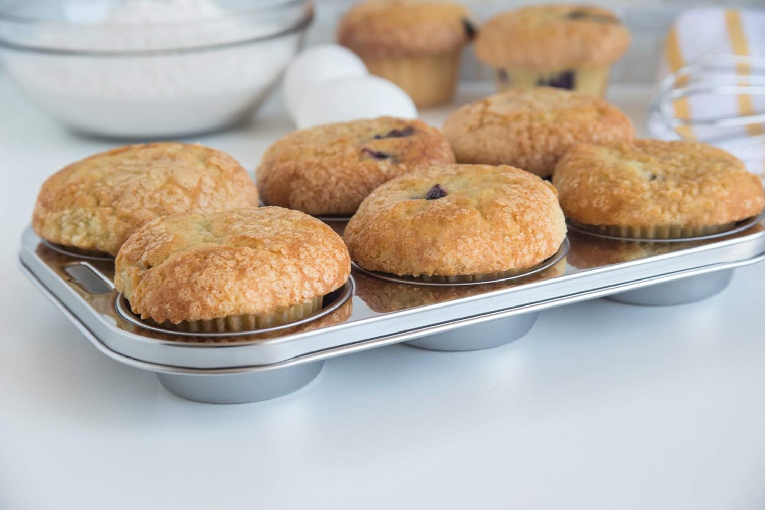 Fox Run Stainless Steel 6-Cup Muffin Pan