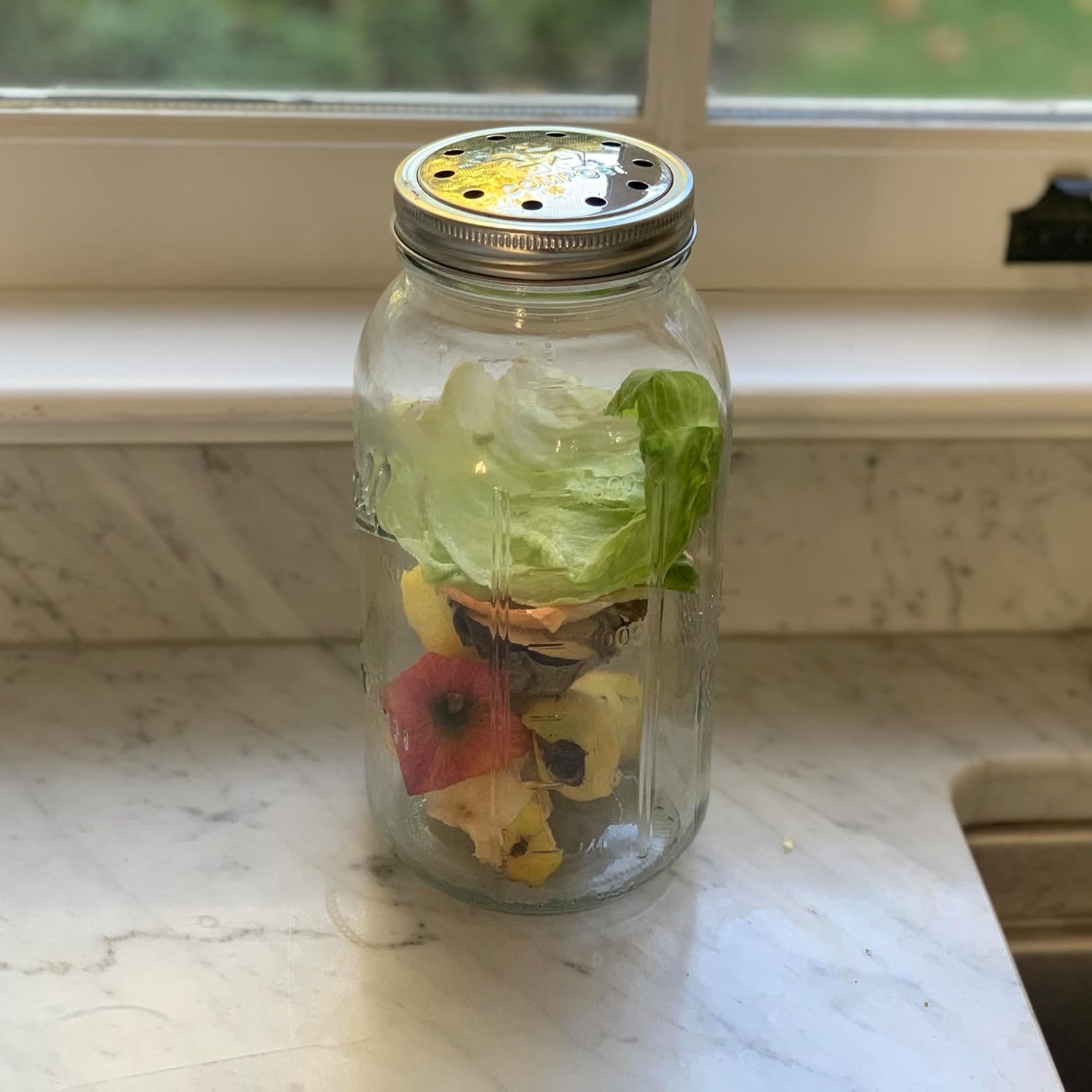 Jarware Compost Lid with 4 Filters